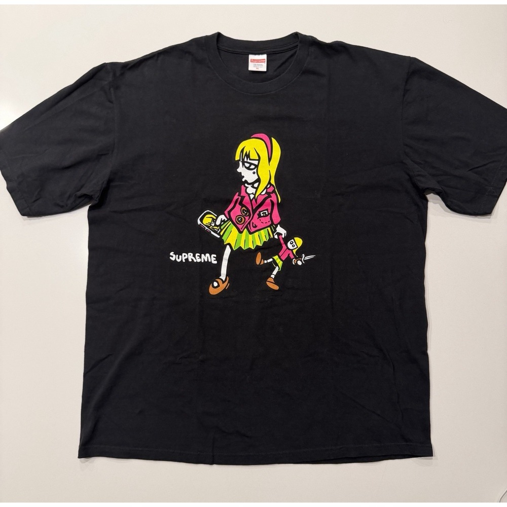 Supreme Suzie Switchblade Tee Black SS19 Mens XL Graphic T-Shirt